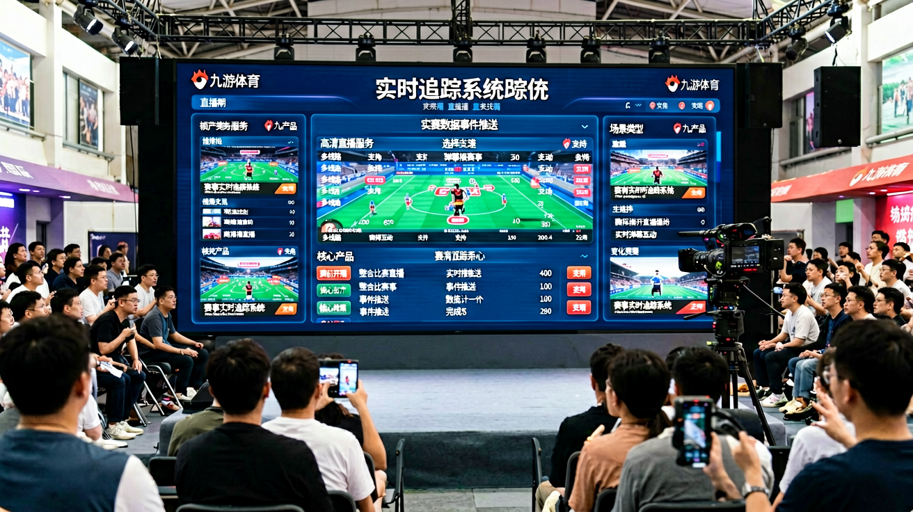 九游体育实时追踪系统Dashboard界面，展示比赛数据和事件推送
